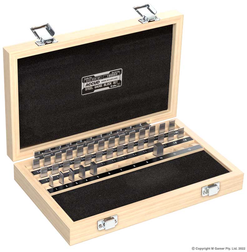 34 Piece Grade 1 Gauge Block Set